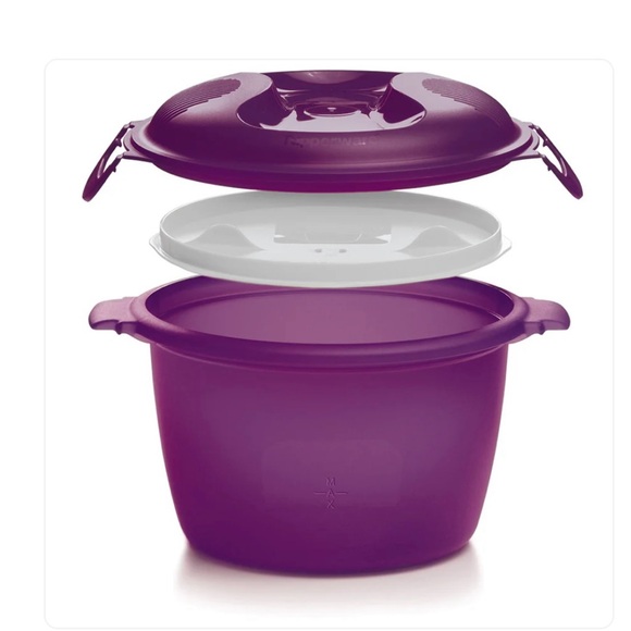 Tupperware Purple Microwave Rice Cooker 2.2 L - Picture 2 of 2